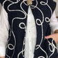 Gilet sans manches ADÈLE [ Bleu marine ] - Eylim Boutique