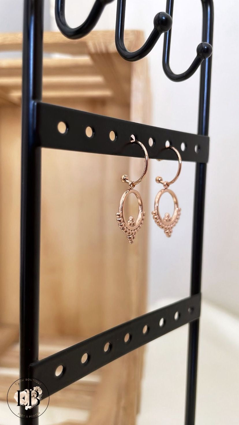 Boucles d’oreilles ATHENAÏS [ Rose gold ]