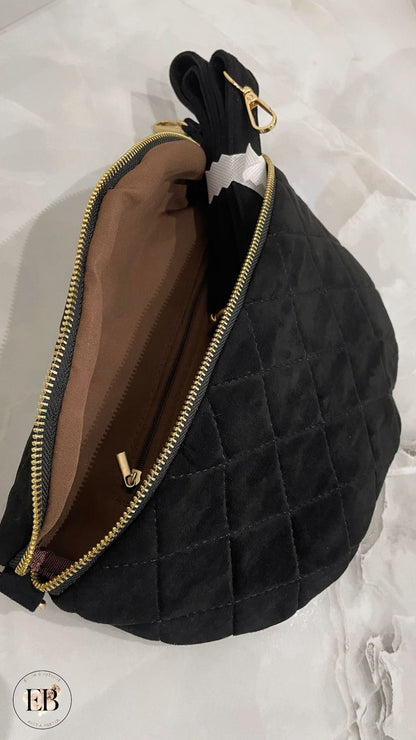 Sacoche bandoulière matelassée [ Noir ] Eylim Boutique