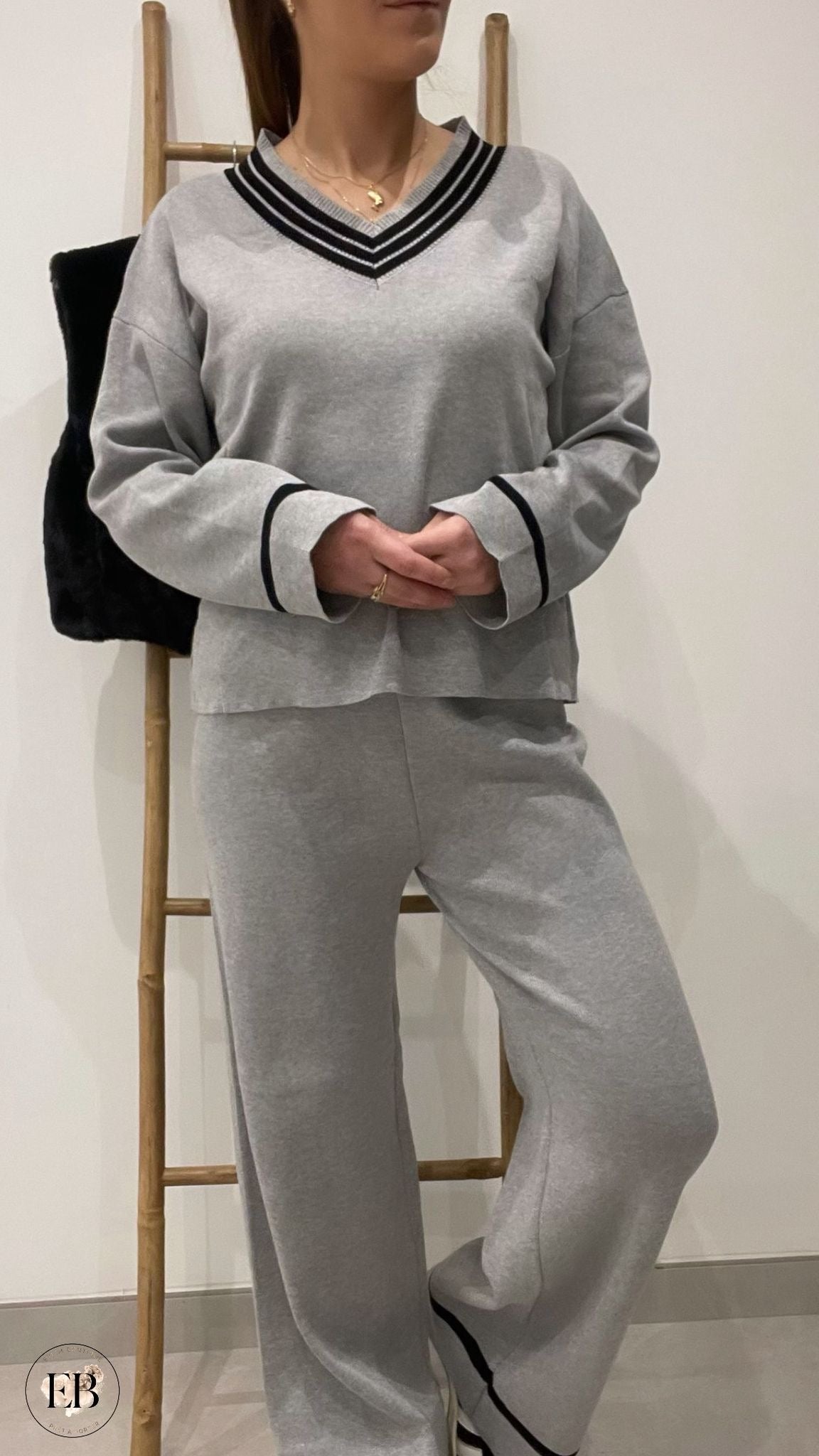 Ensemble MARIA [ Gris ] Eylim Boutique