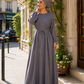 Abaya SAFA [ Gris ] Eylim Boutique