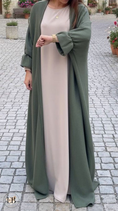 Gilet long FARAH [ Kaki ] Eylim Boutique