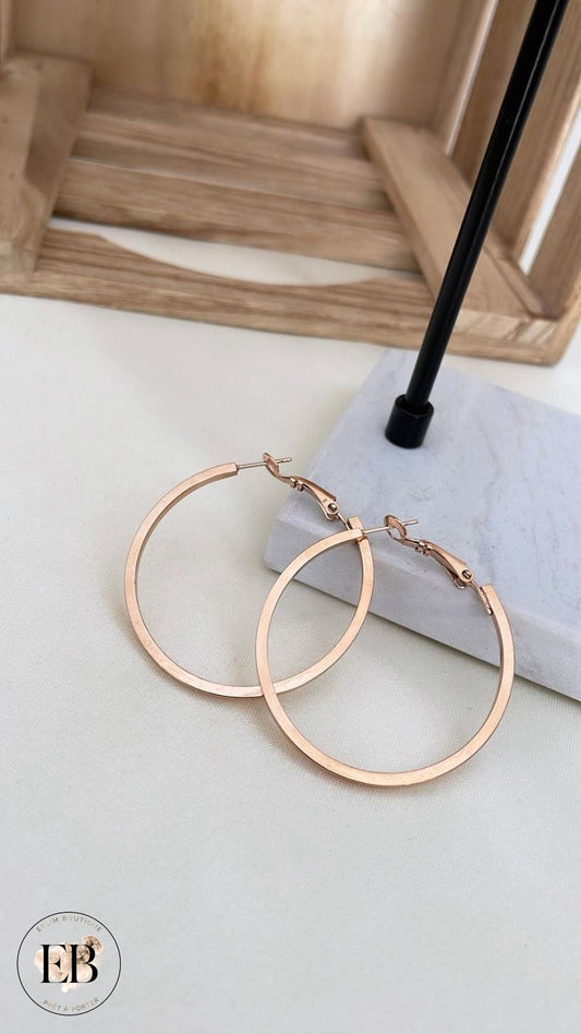 Créoles [ Rose gold ]