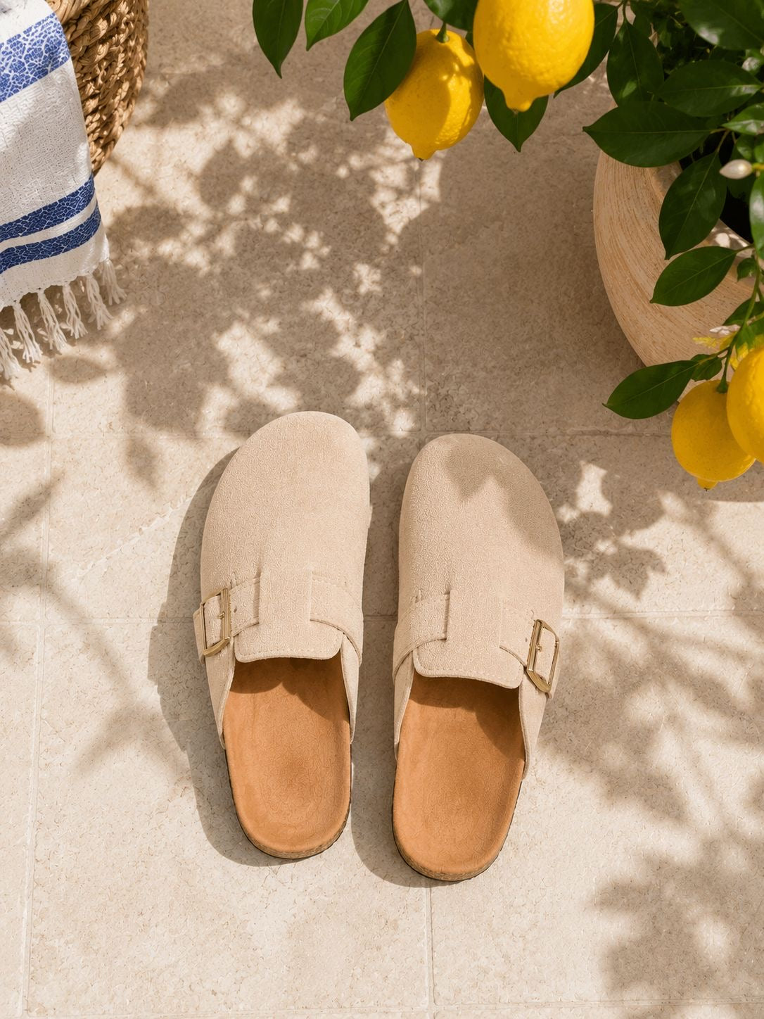 Mules [ Beige ] Eylim Boutique