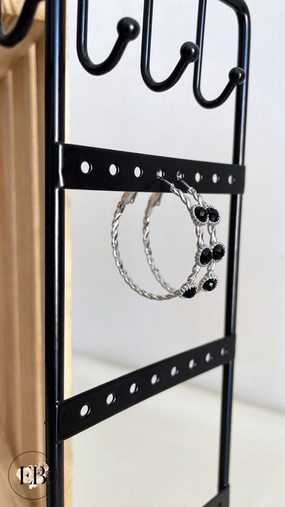 Boucles d’oreilles CRÉOLES [ Argenté ] - Eylim Boutique