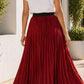 Jupe plissée AUDREY [ Bordeaux ] Eylim Boutique