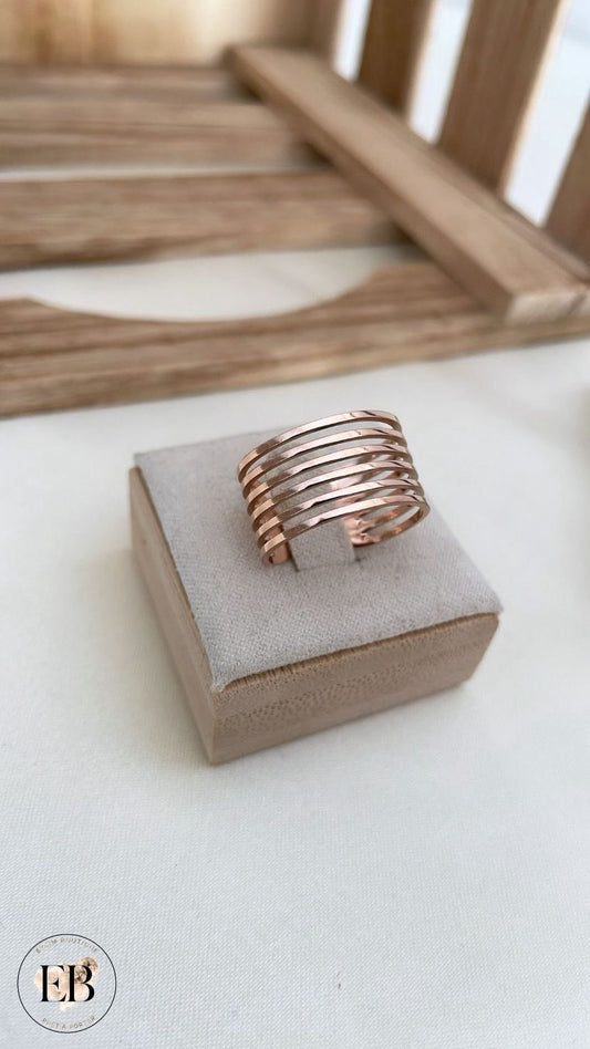Bague réglable [ Rose gold ]