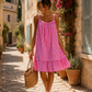 Robe vichy GAËLLE [ Rose fushia ] Eylim Boutique