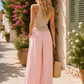 Pantalon fluide MARINA [ Rose pâle ] Eylim Boutique