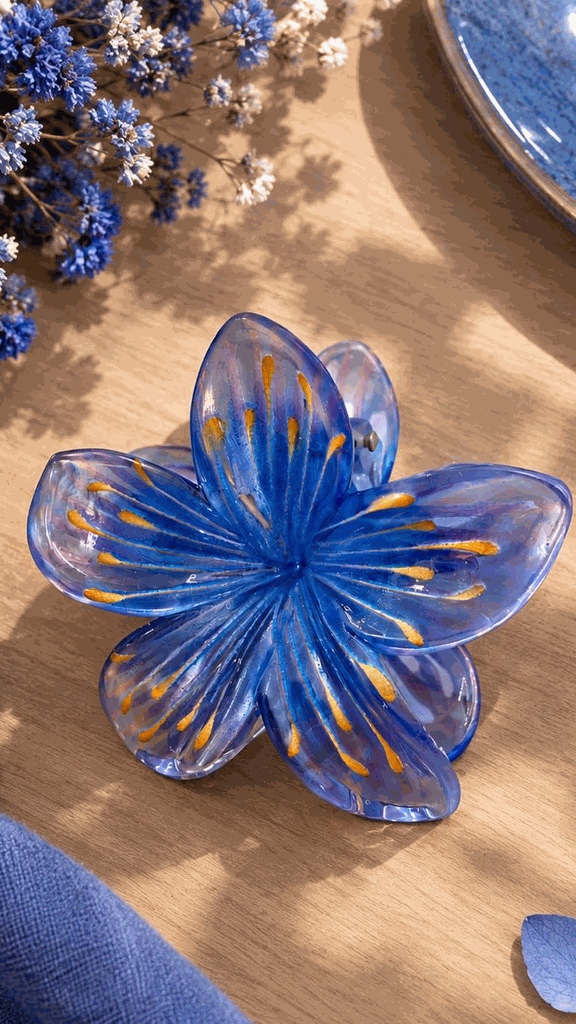 Pince à cheveux TAHITI [ Bleu ] Eylim Boutique