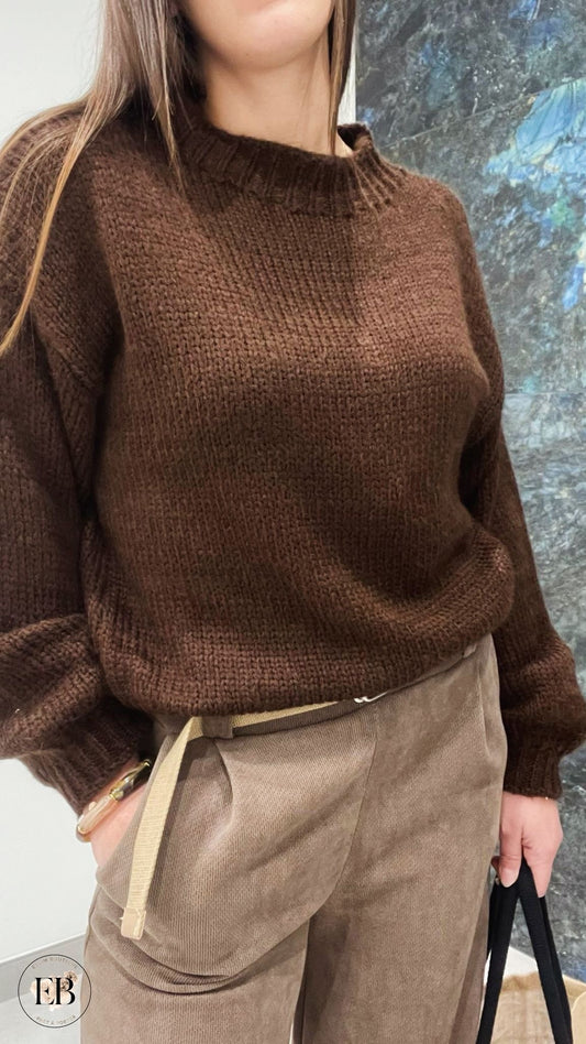 Pull KAREN [ Marron ] Eylim Boutique