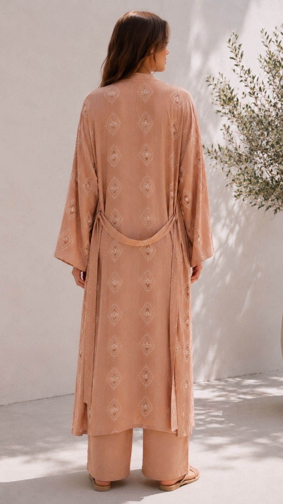 Ensemble kimono ASMA [ Camel ] Eylim Boutique