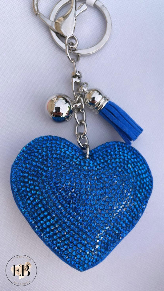 Porte clés CŒUR [ Bleu ]