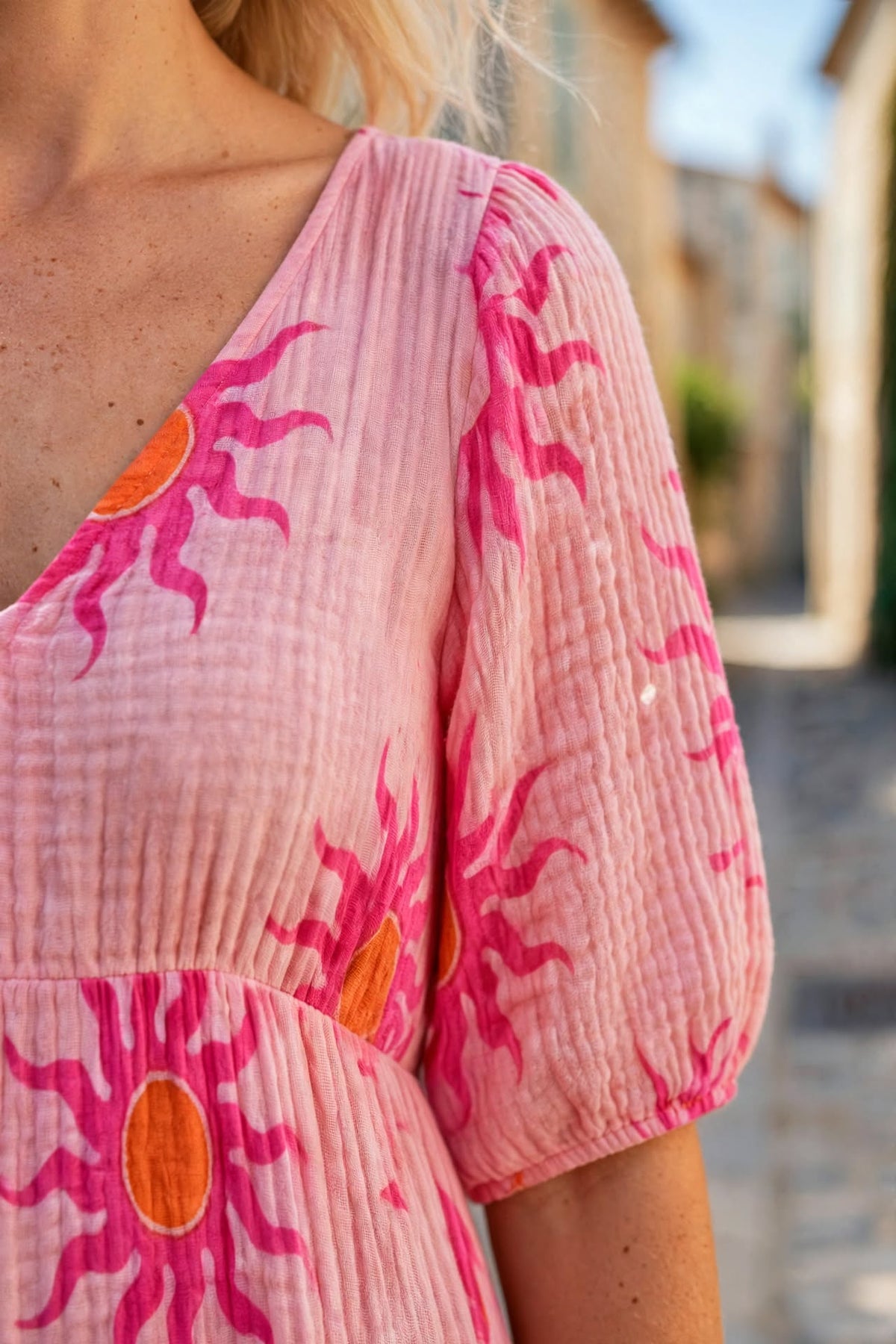 Robe longue STELLA [ Rose ] Eylim Boutique
