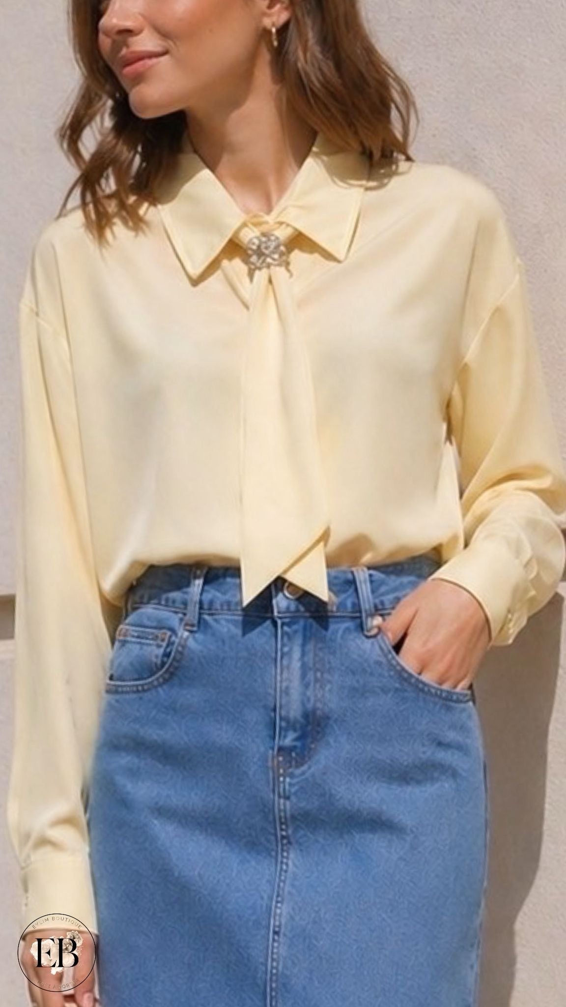 Chemisier [ Jaune ] Eylim Boutique