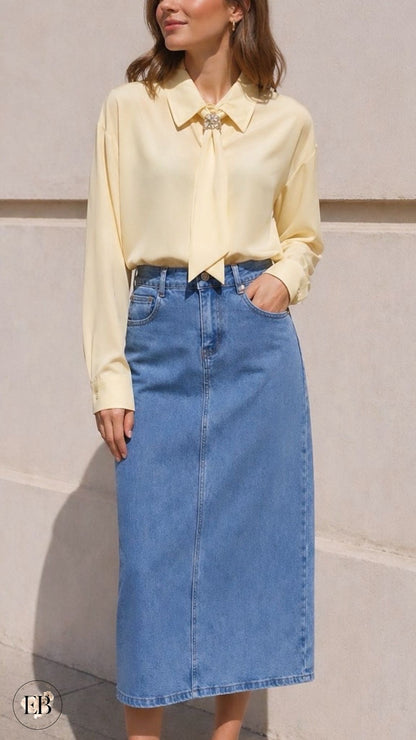Chemisier [ Jaune ] Eylim Boutique