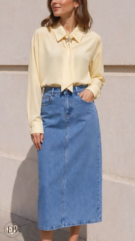 Chemisier [ Jaune ] Eylim Boutique