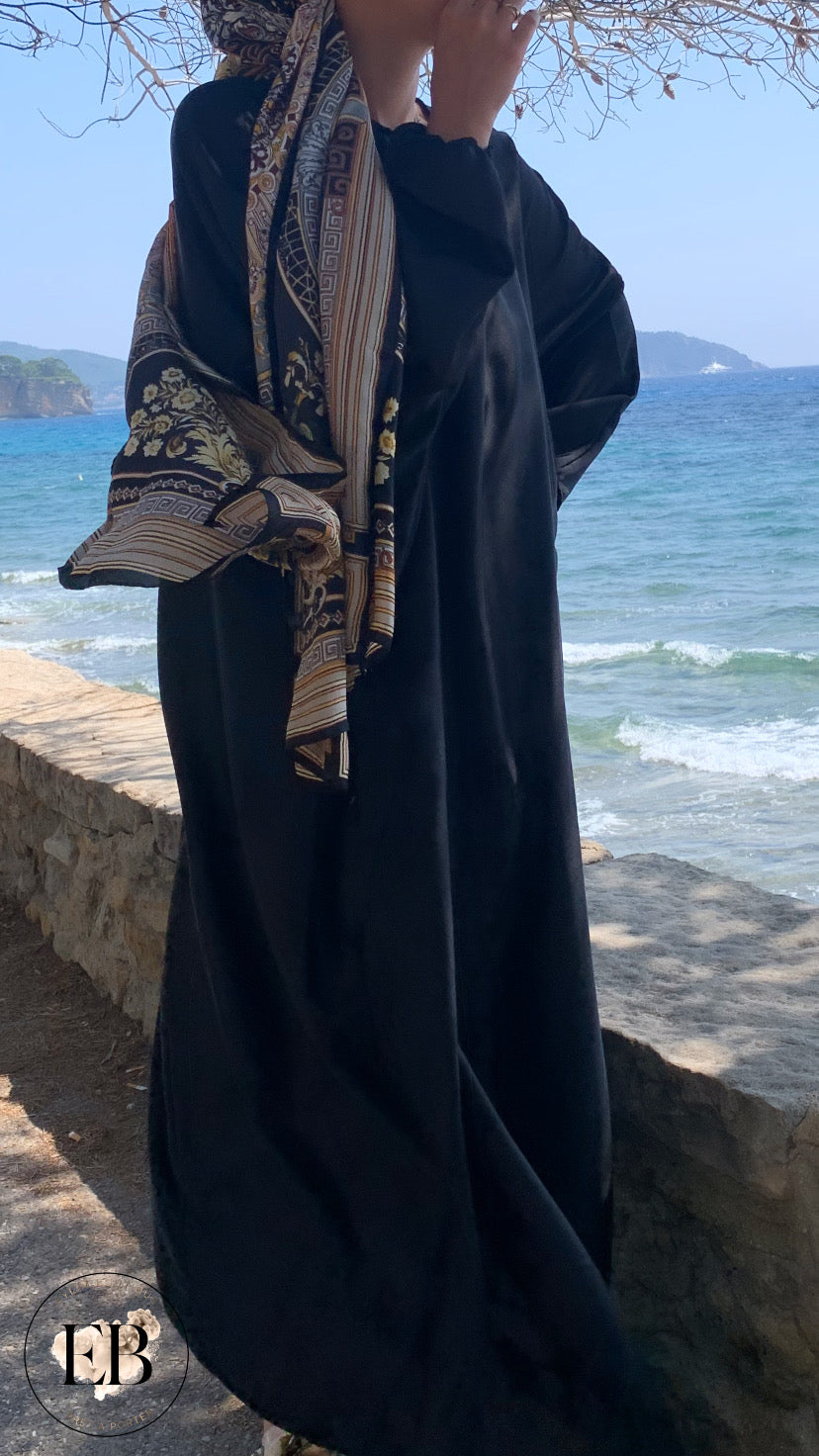 Abaya papillon SIRINE [ Noir ]