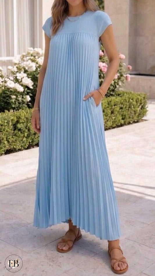 Robe CAMILLE [ Bleu ciel ] Eylim Boutique