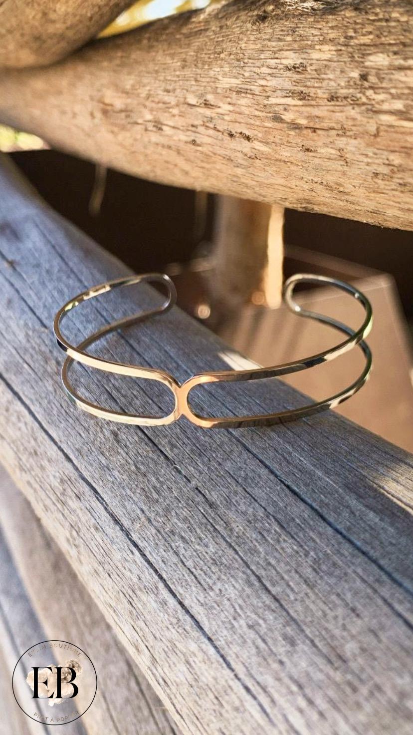 Bracelet JONC [ Argenté ]