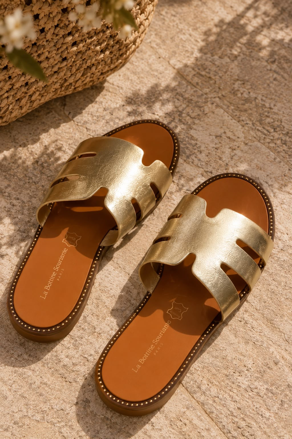 Sandales [ Doré ] Eylim Boutique