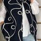Gilet sans manches ADÈLE [ Bleu marine ] - Eylim Boutique