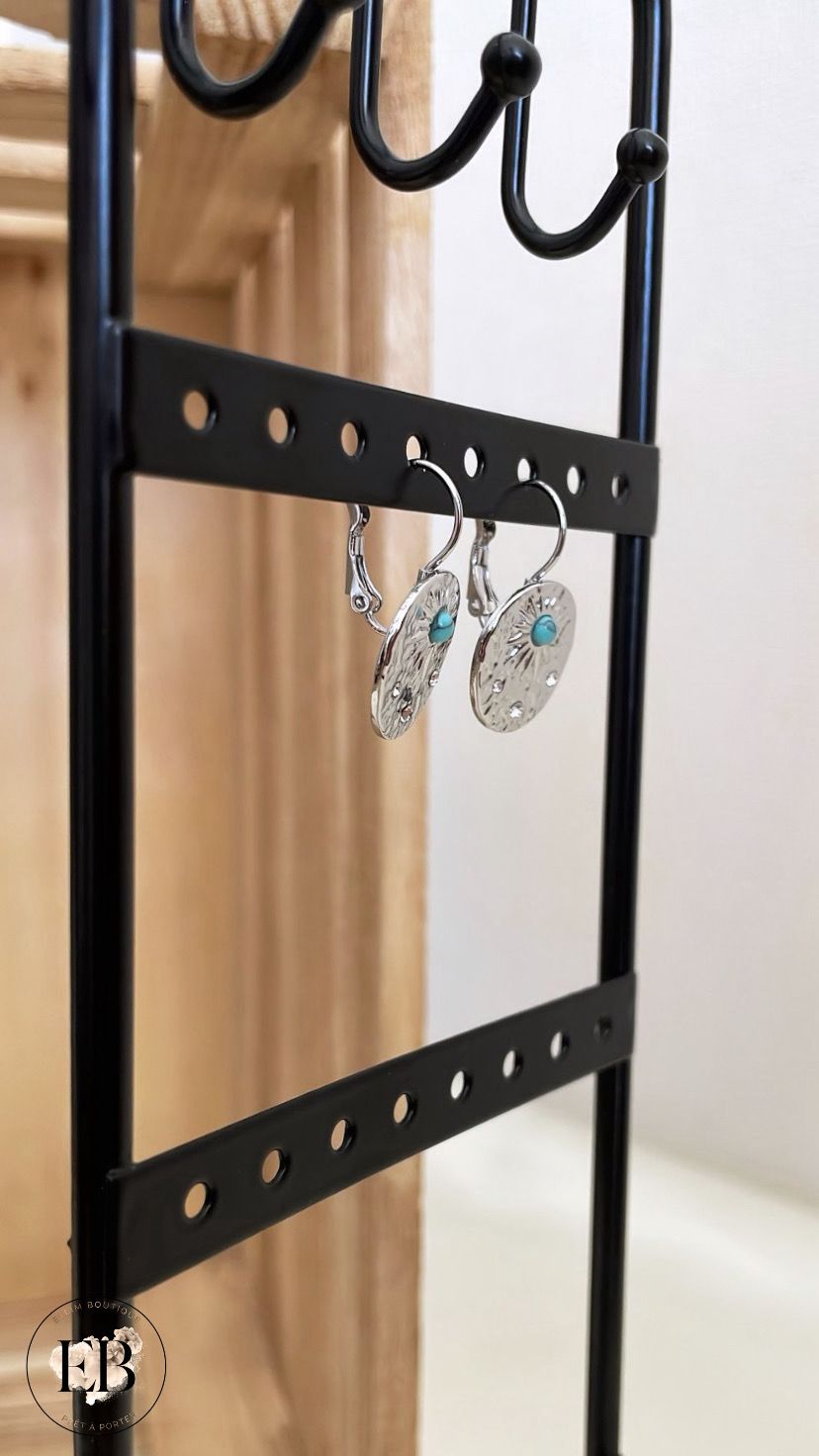 Boucles d’oreilles SOLEIL [ Argenté ]