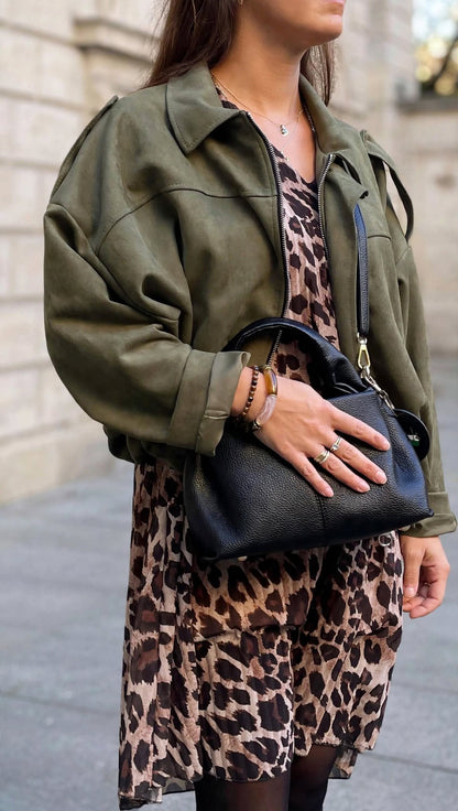 Veste bombers LISON [ Kaki ] Eylim Boutique