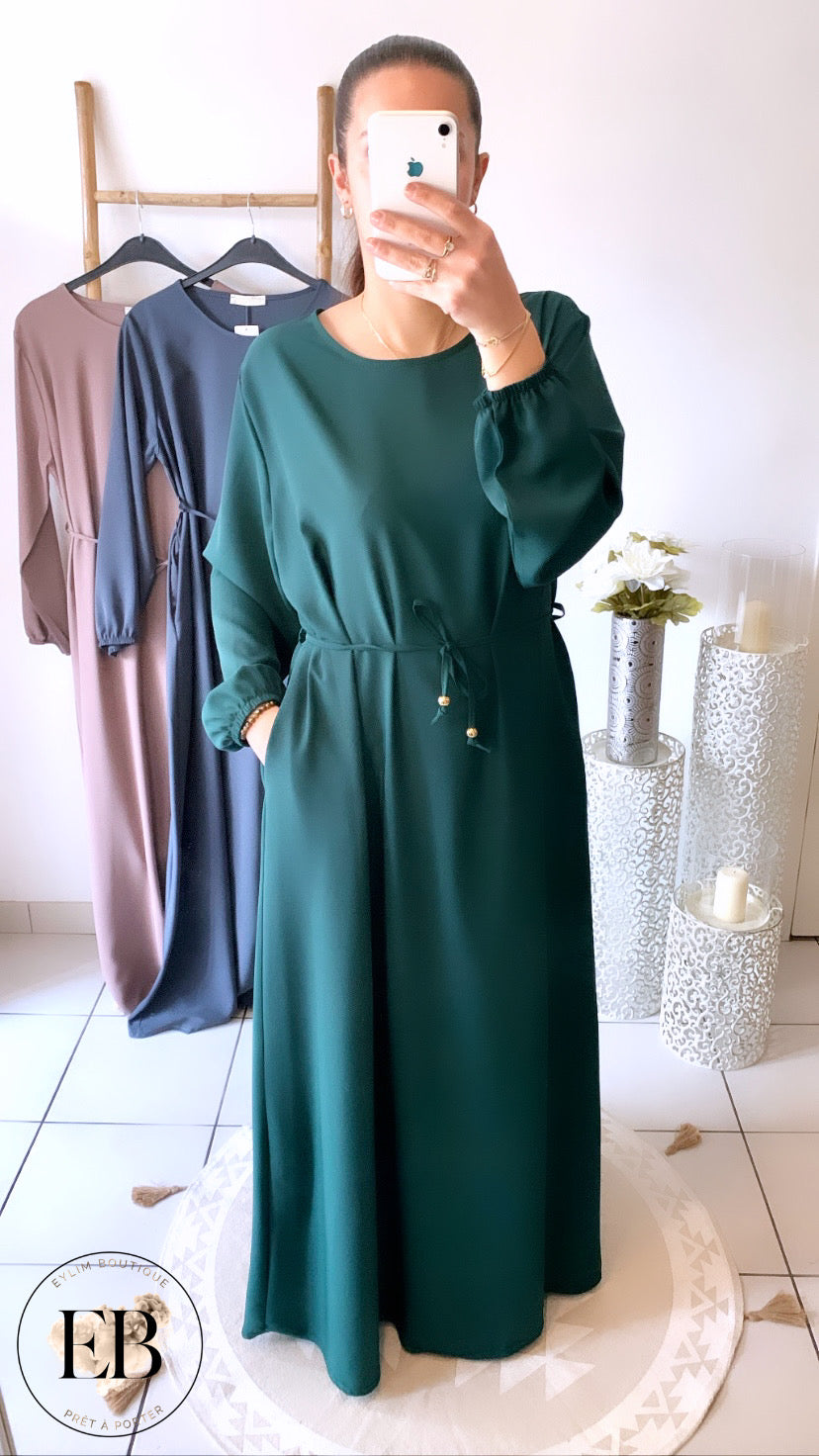 Abaya SAFA [ Vert ]