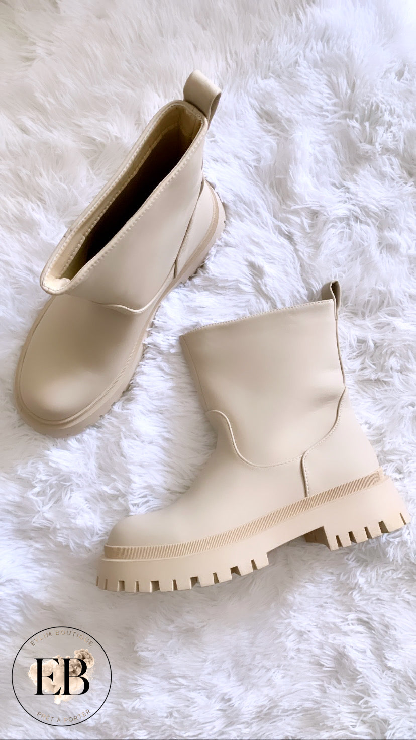 Bottines ALBINA [ Beige ]